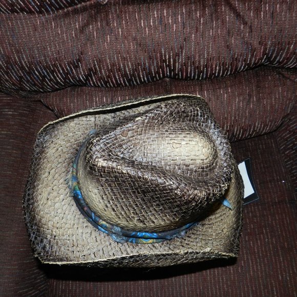 Peter Grimm Sunset drifter Peacock Band tea stained hat NWT! - Picture 2 of 15